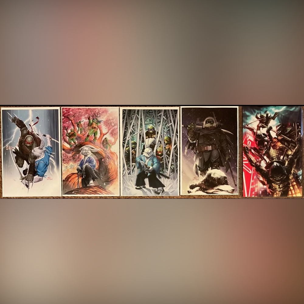 TMNT Usagi YoJimbo  # 1, The Last Ronin the Lost years # 1, Re-Evolution # 1